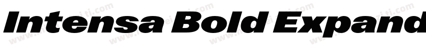 Intensa Bold Expande字体转换